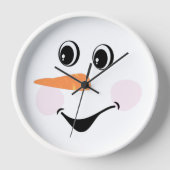 Modern Cute Custom Snowman glimlachend gezicht (Voorkant)