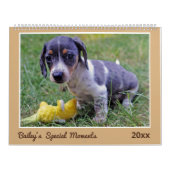 Modern Cute Dachshund Custom Pet Photos  Kalender (Hoes)