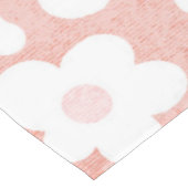 Modern Cute Daisy Pastel Pink Terracotta Tafelkleed (Gekanteld)
