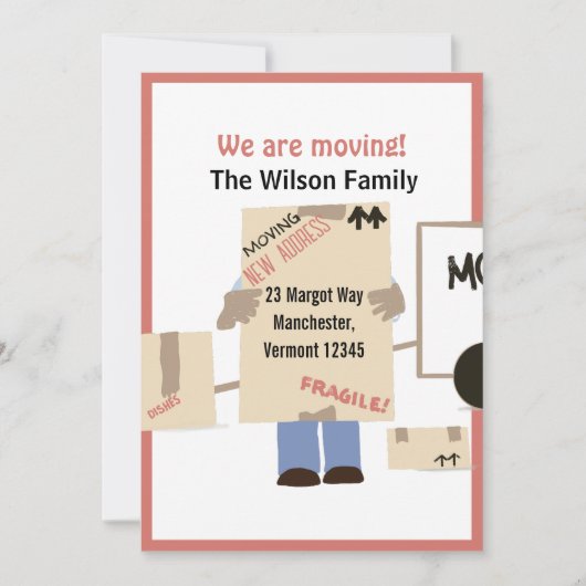 Modern Cute die we gaan aankondigen Aankondiging (Voorkant)