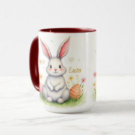 Modern Cute Easter Bunny And Eggs Collection Mok
