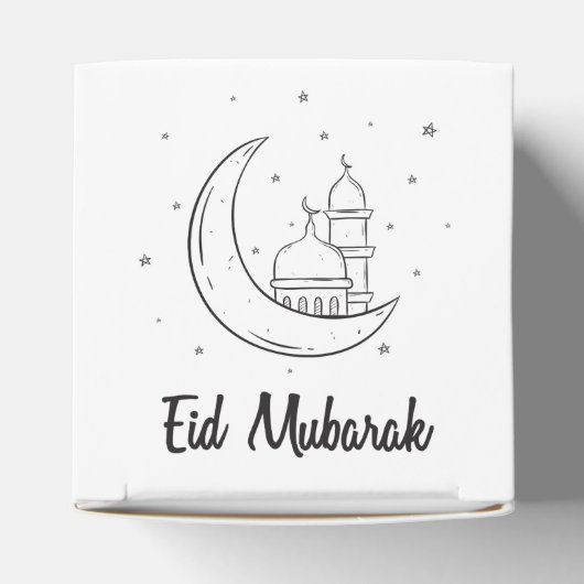 Modern Cute Eid Mubarak Eid Goodie Bedankdoosjes (Bovenkant)