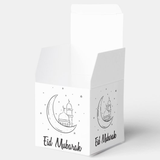 Modern Cute Eid Mubarak Eid Goodie Bedankdoosjes (Geopend)