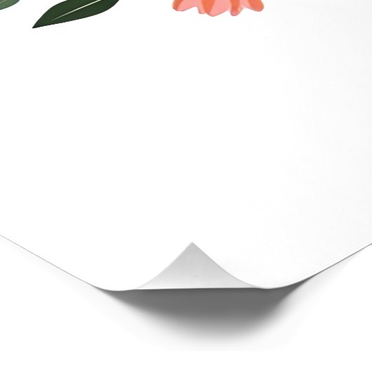 Modern Cute Floral Mother's Day, Botanical Quote Perfect Poster (Hoek)