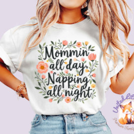 Modern Cute Floral Mother's Day, Cute Botanical T-shirt