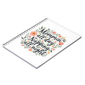 Modern Cute Floral Mother's Day, Pink Floral Notitieboek (Linkerzijde)