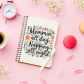 Modern Cute Floral Mother's Day, Pink Floral Notitieboek
