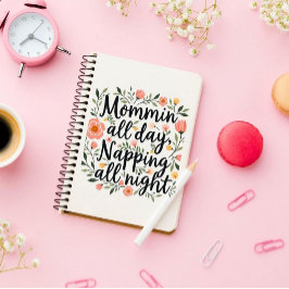 Modern Cute Floral Mother's Day, Pink Floral Notitieboek