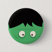 Modern Cute Frankenstein Monster Halloween Ronde Button 5,7 Cm (Voorkant)