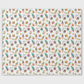 Modern Cute Funny Birthday Photo  Cadeaupapier (Vlak)