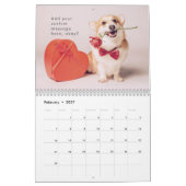 Modern Cute Funny Corgi Dogs Foto's Kalender (Feb 2027)