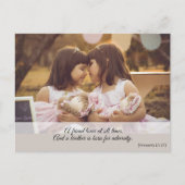 Modern Cute Girly Spirituele Bijbelversie Briefkaart (Voorkant)