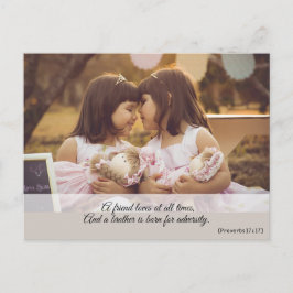 Modern Cute Girly Spirituele Bijbelversie Briefkaart