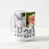 Modern Cute GRANDPA 3 Foto gepersonaliseerd Koffiemok (Voorkant links)