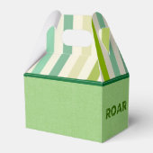 Modern Cute Green Dinosaur Boy Birthday Bedankt Bedankdoosjes (Achterkant)