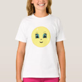 Modern Cute Happy Sun Face T-shirt (Voorkant)