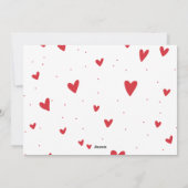 Modern Cute Happy Valentine's Day Photo Card Feestdagenkaart (Achterkant)