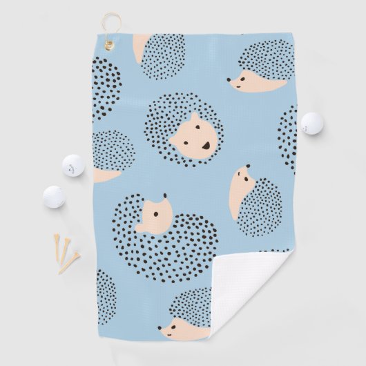 Modern Cute Hedegel Pattern Golfhanddoek (Insitu)