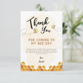 Modern Cute Het is zo lief om voor de eerste verja Bedankkaart (Staand voorkant)