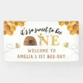 Modern Cute Het is zo lief om voor de eerste verja Spandoek (Horizontaal)