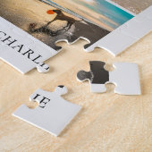 Modern Cute I Love You Mom Dogs Pet Photo Collage Legpuzzel (Zijkant)