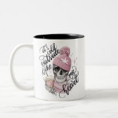 Modern Cute is koud buiten als mijn hartmeisje Tweekleurige Koffiemok (Links)