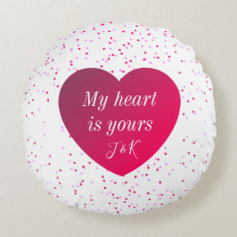 Modern Cute Keepomwille Red Heart Valentijnsdag Rond Kussen