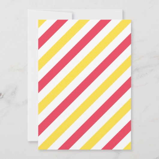 Modern Cute Kinder 5e verjaardag Uitnodiging (Achterkant)