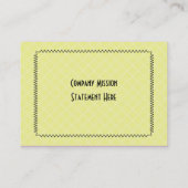 Modern Cute Laundry Ironry Services Business Car Visitekaartje (Achterkant)