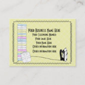 Modern Cute Laundry Ironry Services Business Car Visitekaartje (Voorkant)