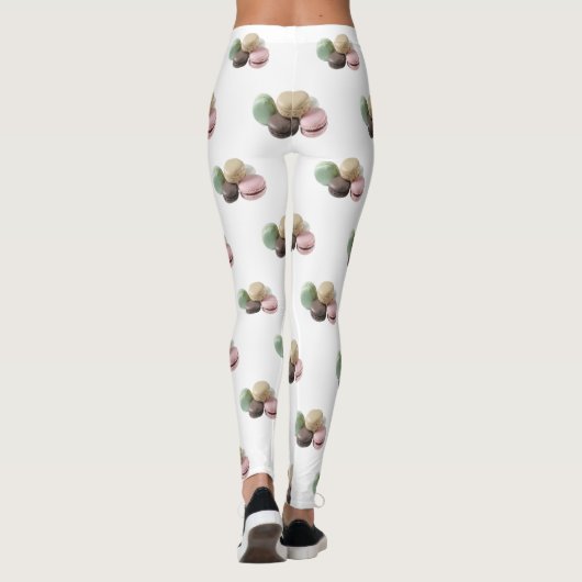 Modern Cute Macaroon Leggings (Achterkant)