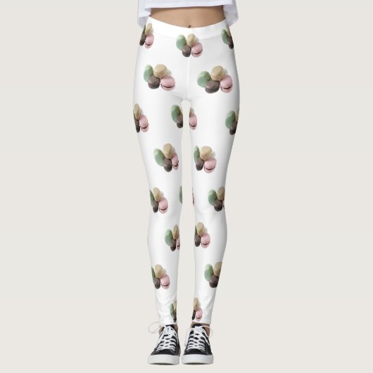 Modern Cute Macaroon Leggings (Voorkant)