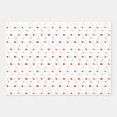 Modern Cute Meowy Kerstmis Holiday Inpakpapier Vel (Voorkant 3)