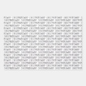 Modern Cute Meowy Kerstmis Holiday Inpakpapier Vel (Voorkant)