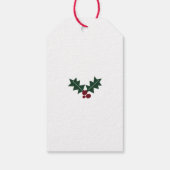 Modern Cute Merry Kerstmis Cadeaulabel (Achterkant)