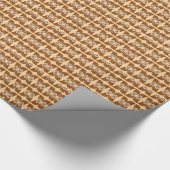 Modern cute northern saw-whet owl cadeaupapier (Hoek)