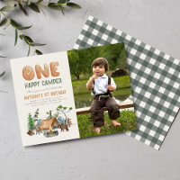 Modern Cute One Happy Camper 1-dag