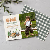 Modern Cute One Happy Camper 1-dag Briefkaart