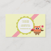 Modern Cute Owls Couple Marriage Counselor Visitekaartje (Achterkant)