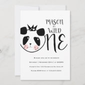 Modern Cute Panda bold Safari Wild Op een dag Kaart (Voorkant)