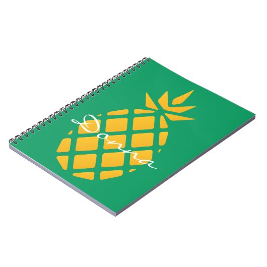 Modern Cute Pineapple Notitieboek (Linkerzijde)