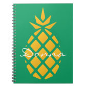 Modern Cute Pineapple Notitieboek (Voorkant)