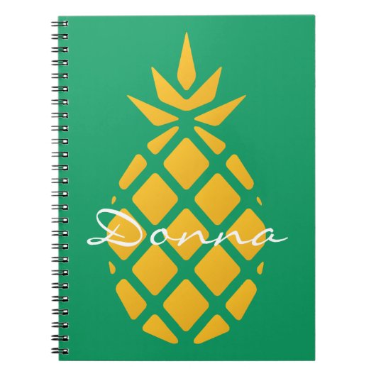 Modern Cute Pineapple Notitieboek (Voorkant)