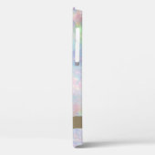 Modern Cute Pink Flamingo Holographic Opal Case-Mate iPhone Case (Achterkant / Links)