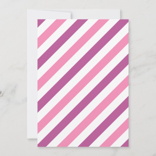 Modern Cute Pink Girl Birthday - 4e verjaardag Kaart (Achterkant)