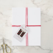 Modern Cute Prettig Kerstfeest Cadeaulabel (Met Touw)