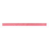 Modern Cute Red & Pink Stripes Holiday Satijnen Lint (Voorkant)