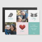 Modern Cute Scandinavian Foto Kerstmis (Voorkant / Achterkant)