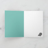 Modern Cute Scandinavian Foto Kerstmis Feestdagen Kaart (Binnen)