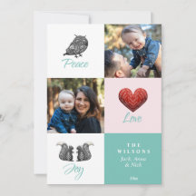 Modern Cute Scandinavian Foto Kerstmis